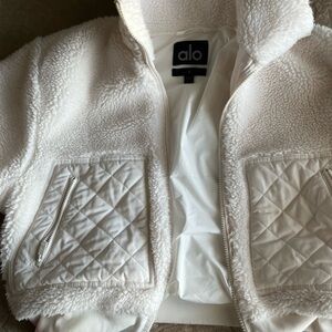 ALO Yoga Cream Sherpa Jacket